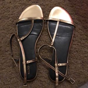 Merona brand gold sandals